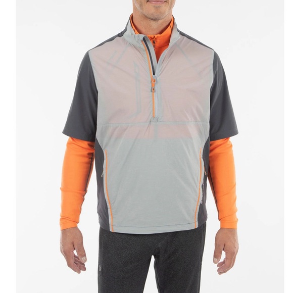 Sunice Golf Mens George Short Sleeve Windbreaker Pullover XXL Bali Hai Golf Club - Picture 3 of 13